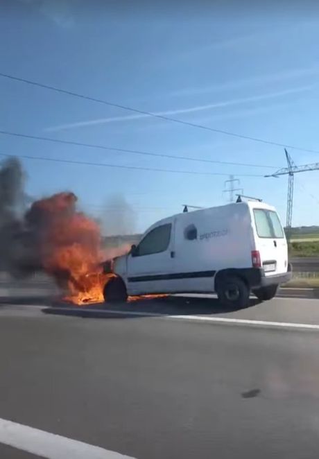 Požar na auto-putu Miloš Veliki