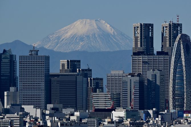 Japan planina Fudži