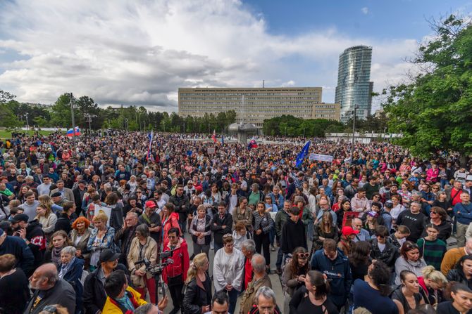 Bratislava Slovačka protesti