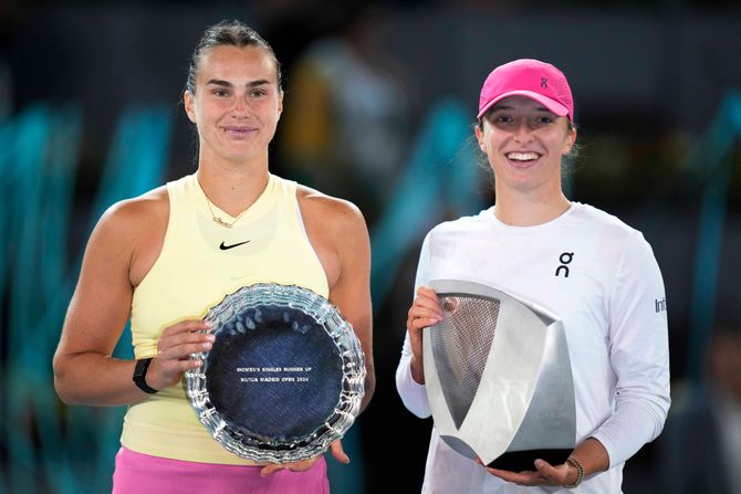 Arina Sabalenka i Iga Švjontek Arina Sabalenka i Iga Švjontek