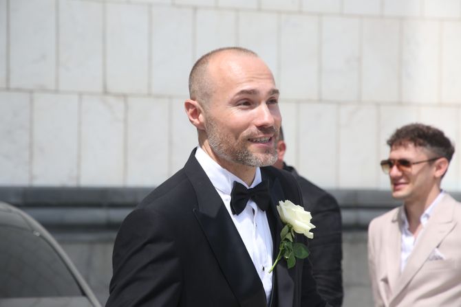 Aleksandar Aca Sofronijević, Venčanje, Hram svetog Save