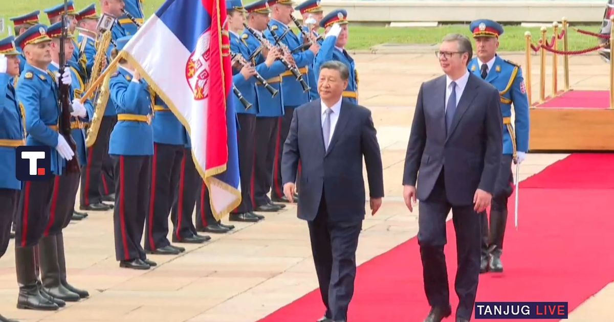 SI ĐINPING U SRBIJI: Ceremonija svečanog dočeka, a zatim susret sa predsednikom Aleksandrom Vučićem