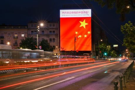 Kineska zastava u Beogradu