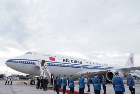 Si Đinping, ispraćaj aerodrom Beograd