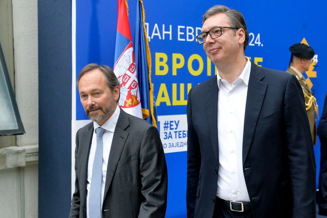 Svečani prijem povodom Dana Evrope Dan Evrope Aleksandar Vučić Emanuele Žiofre