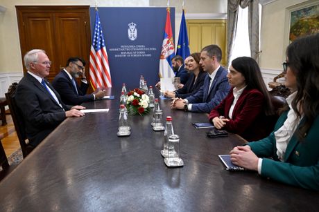 Ministar spoljnih poslova Srbije Marko Đurić ambasador Sjedinjenih Američkih Država SAD Kristofer Hil