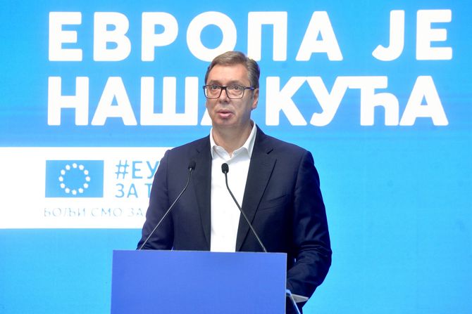 Svečani prijem povodom Dana Evrope Dan Evrope Aleksandar Vučić Emanuele Žiofre