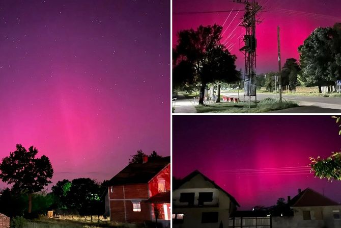 Crveno roze nebo Srbija Fičer, Aurora Borealis