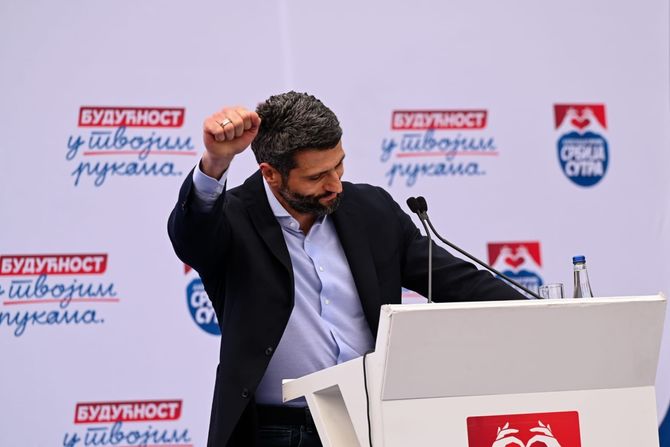 Aleksandar Šapić, miting Lazarevac