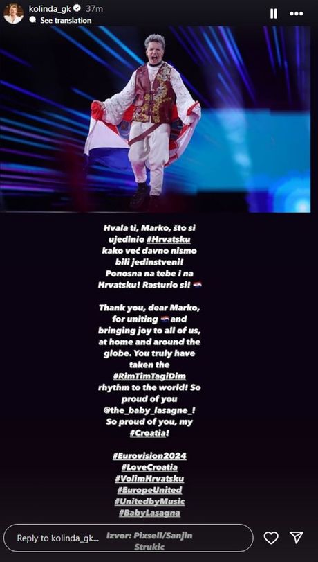 Bejbi Lazanja, Kolinda Grabar-Kitarović