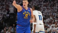 Denver - Minesota: Nikola Jokić krvari na utakmici, morao je da ide da klupe, dobio je nezgodan udarac