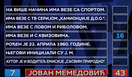 Slagalica, Jovan Memedović