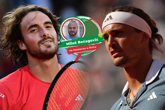 Stefanos Cicipas i Aleksandar Zverev Masters u Rimu