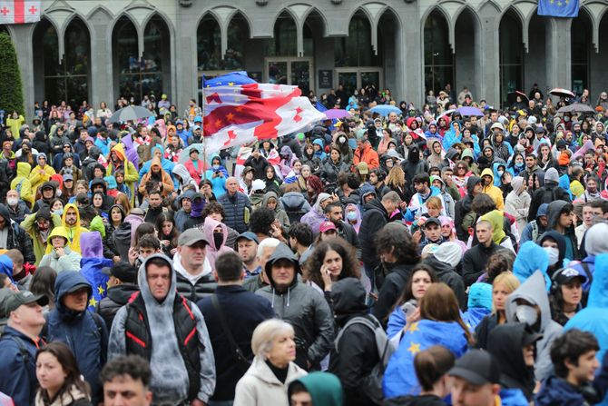 Gruzija Tbilisi protest ruski zakon