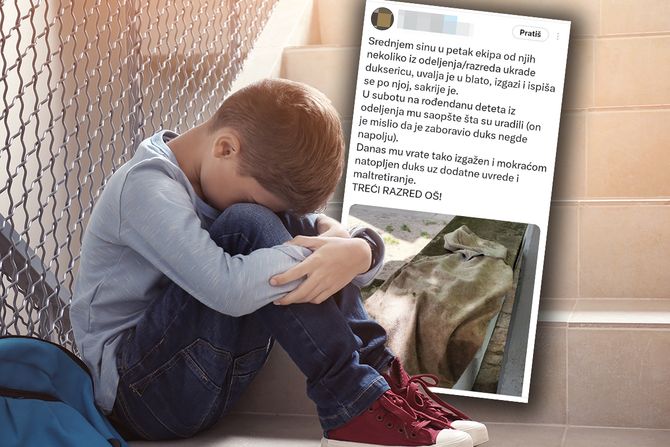 Dečak vršnjačko nasilje uništen duks dečaka škola Novi Begrad Dečak vršnjačko nasilje uništen duks dečaka škola Novi Begrad