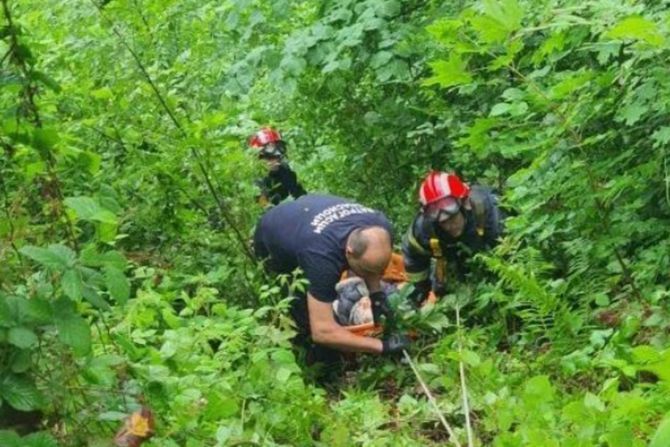 vatrogasci spasioci, mionica, pad sa litice