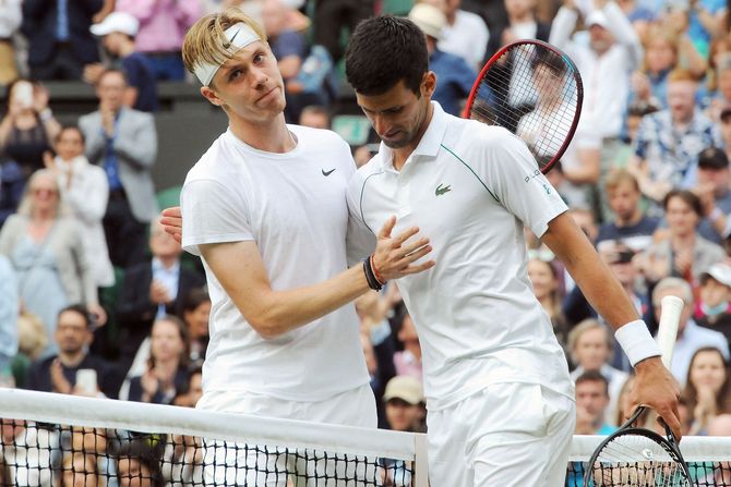 Novak Đoković i Denis Šapovalov Novak Đoković i Denis Šapovalov