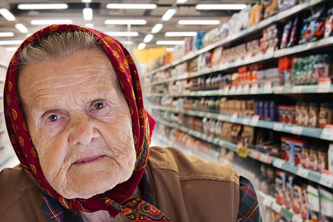 Baka starica supermarket zaključana