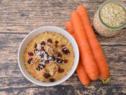 ovsena kaša, kaša, šargarepa, kaša sa šargarepom, ovsena kaša sa šargarepom