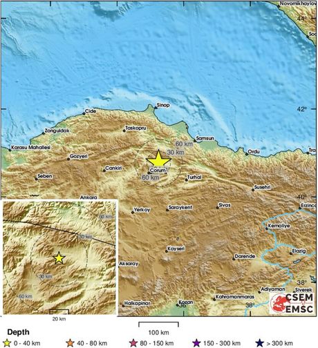 Zemljotres u centralnoj Turskoj