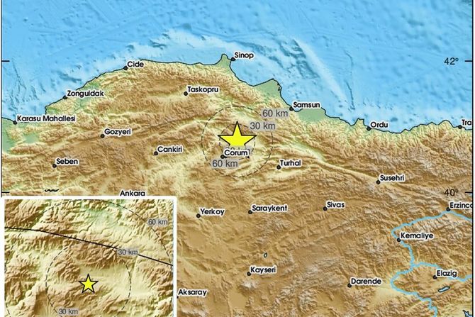 Zemljotres u centralnoj Turskoj