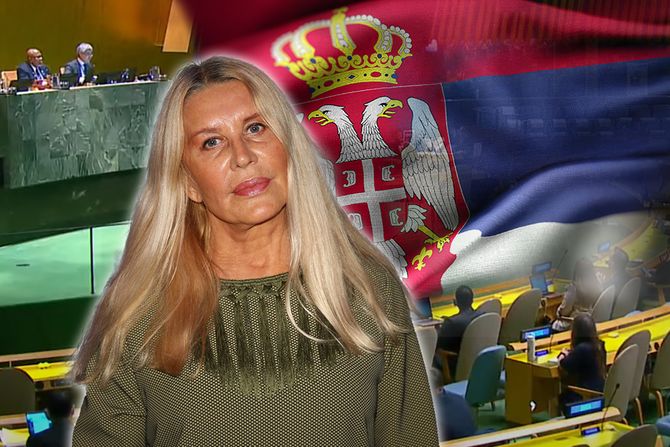 Verica Rakočević Srbi nisu genocidan narod Srbija zastava UN Srebrenica Verica Rakočević Srbi nisu genocidan narod Srbija zastava UN Srebrenica