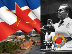 Josip Broz Tito, Zastava grb SFRJ, Jugoslavia, fabrika