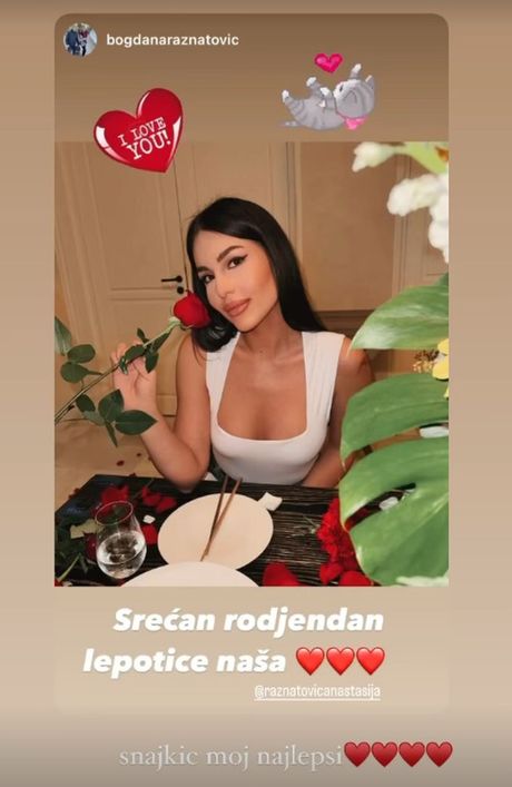 Anastasija i bogdana Ražnatović, rođendan