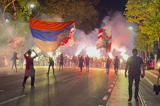 Delije, Crvena zvezda, korteo Delije, Crvena zvezda, korteo