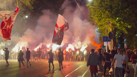 Delije, Crvena zvezda, korteo Delije, Crvena zvezda, korteo