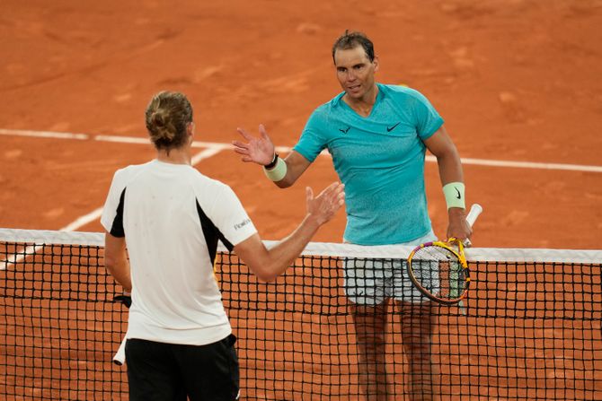 Rafael Nadal i Aleksandar Zverev Rafael Nadal i Aleksandar Zverev