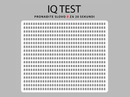 IQ test pronađi slovo B
