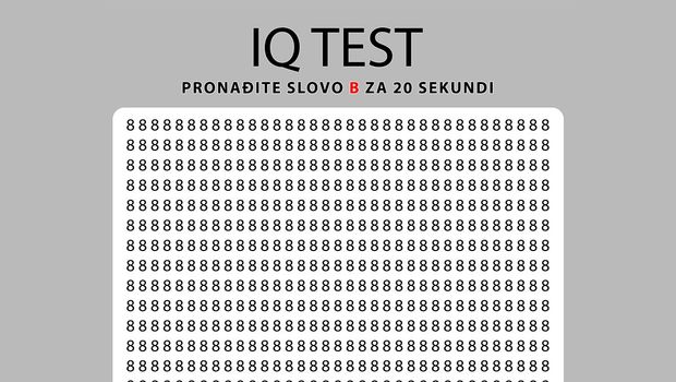 IQ test pronađi slovo B