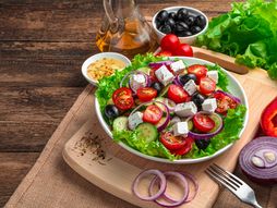 grčka salata, salata, povrće, salata sa povrćem