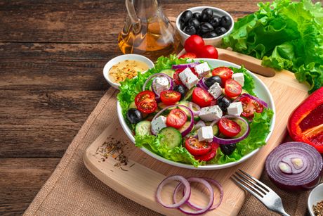 grčka salata, salata, povrće, salata sa povrćem