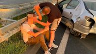 Filip je heroj iz Čačka koji se našao na mestu udesa na autoputu: Odmah iz gepeka izvadio svoj "plavi" ranac