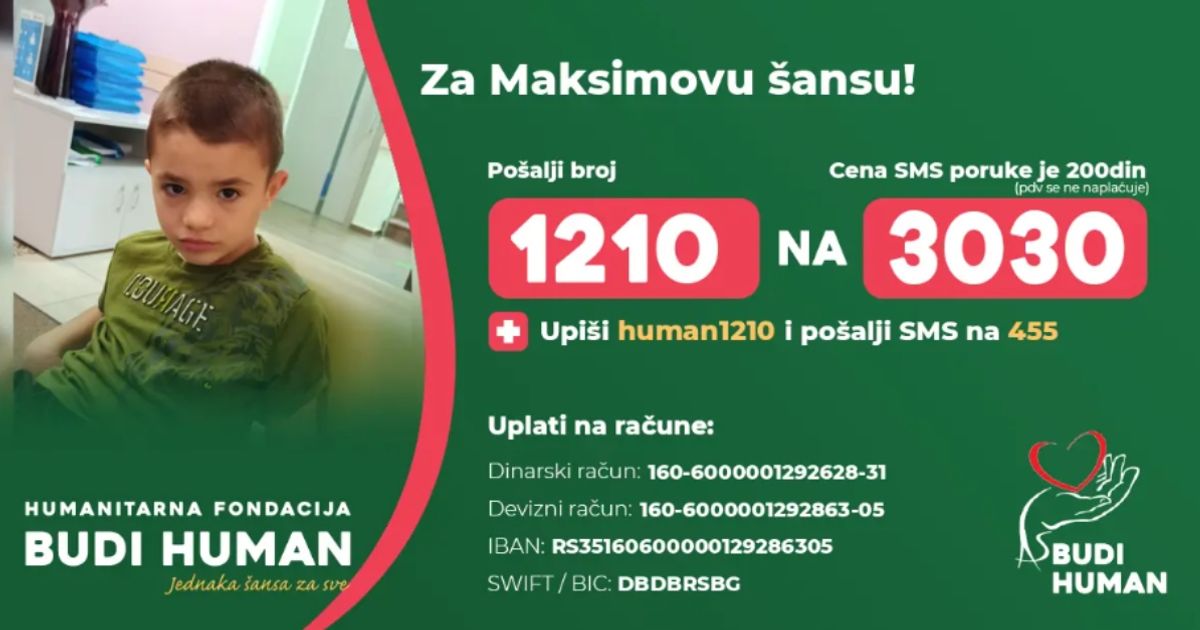 Malom Maksimu (9) potrebna naša pomoć kako bi progovorio: Roditelji skupljaju novac da ode na operaciju - Vesti - Telegraf.rs