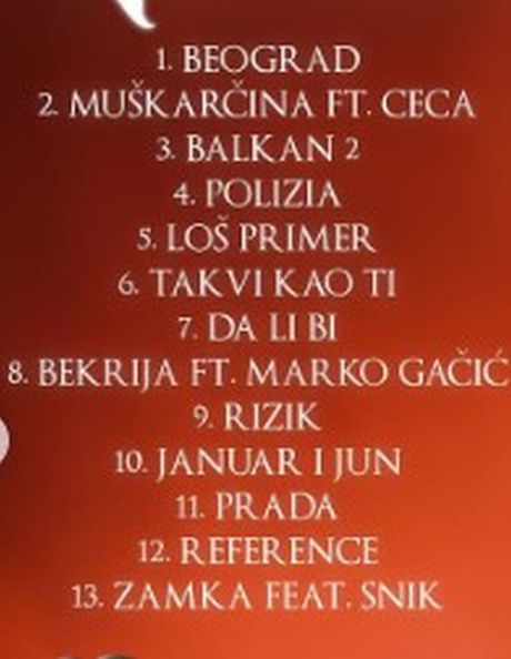 Spisak pesama Vojaž