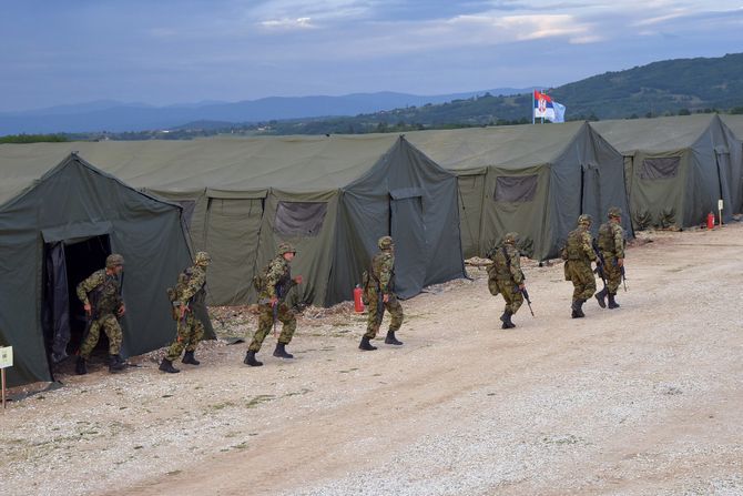 Pešadijska četa spremna za učešće u mirovnoj operaciji