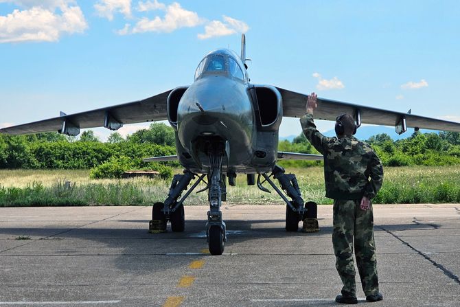 Borbena obuka, jurišni avioni Vojske Srbije