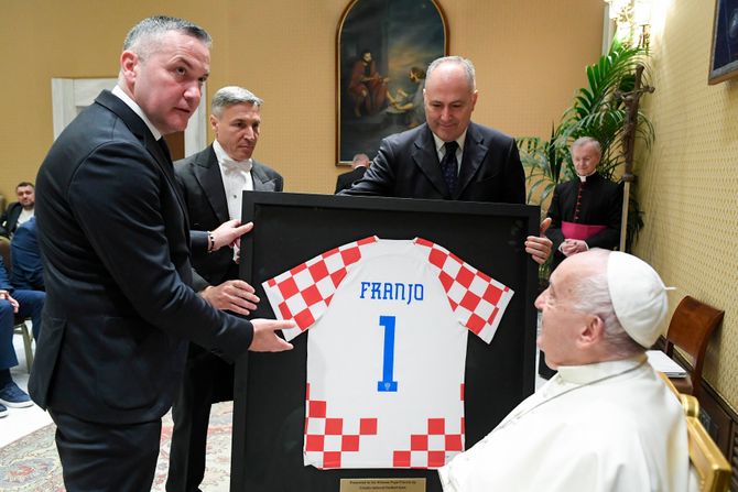 Papa Franja, Fudbalska reprezentacija Hrvatske