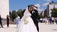 Tamara Milutinović blista u venčanici ispred Hrama Svetog Save: Ogrlica oko njenog vrata je neverovatna