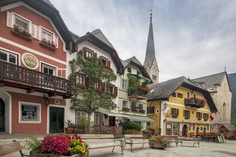 Halštat, Austrija, grad, kuće
