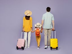 Porodica putovanje turisti odmor more