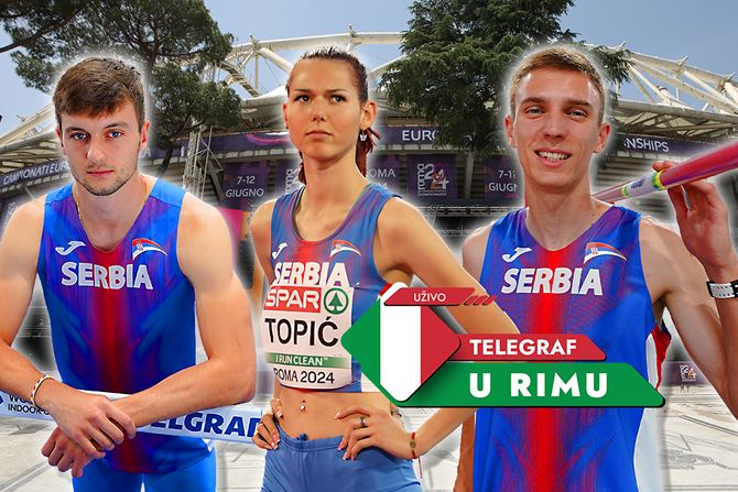 Atletika Angelina Topić Nikola Kostić Slavko Stević Telegraf u Rimu