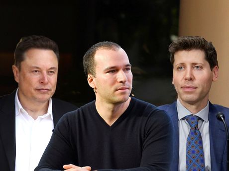 Greg Brokman, Greg Brockman, Sem Altman, Sam Altman, Ilon Mask, Elon Musk