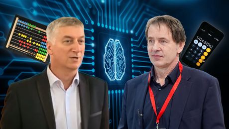 Veštačka inteligencija, Ilija Mirović i Danimir Mandić mobilni digitron računaljka