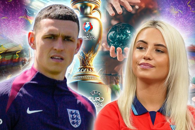 Phil Foden Wag Rebecca Cooke vračara Evropsko prvenstvo fudbal EURO 2024 2