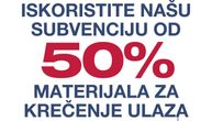 USKORO! ROMA Company subvencioniše 50% materijala za krečenje ulaza zgrade