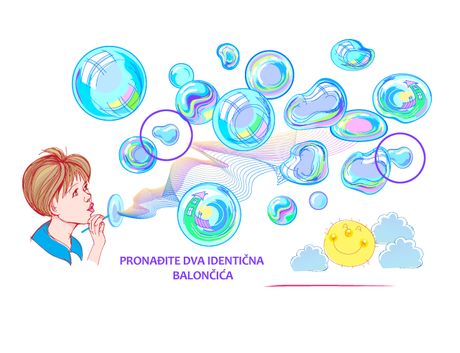 Mozgalica skrivalica balončići Mozgalica skrivalica balončići